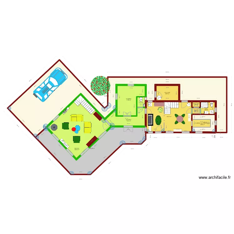PC EXTENSION  2 58m2. Plan de 