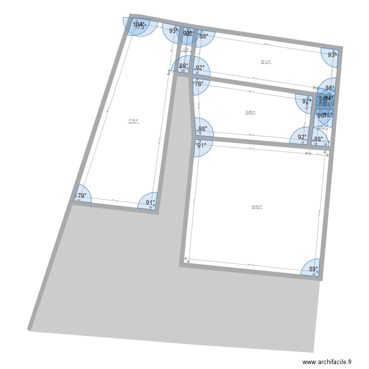 Cours Tartas Arcachon. Plan de 7 pièces et 167 m2