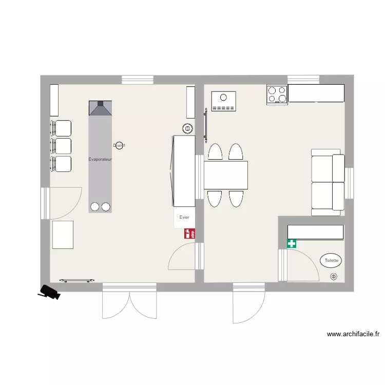 Cabane a sucre. Plan de 