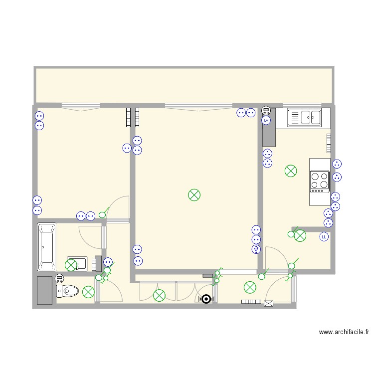 15 Res Grand Veneur v2. Plan de 0 pièce et 0 m2