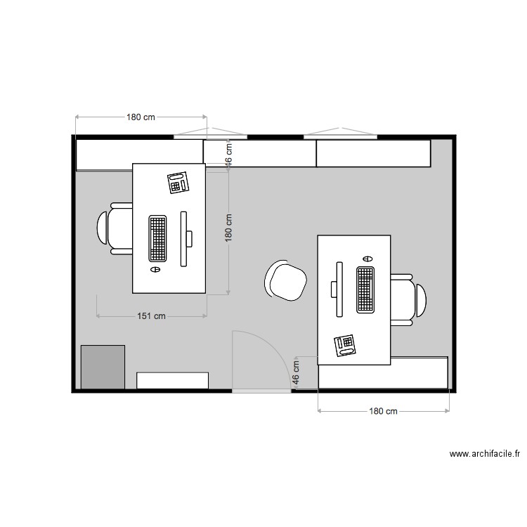 Bureau Isabelle MA A6. Plan de 0 pièce et 0 m2