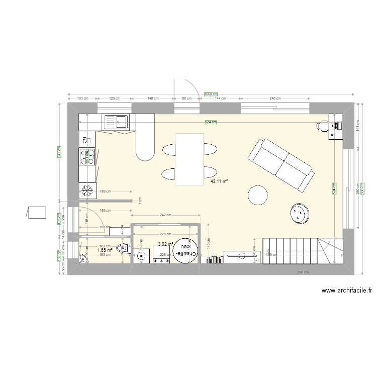 new seb. Plan de 11 pièces et 97 m2