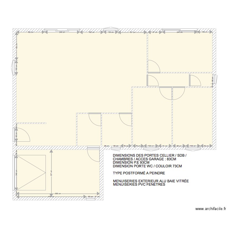 MAISN PLAIN PIED FABREGUES MENUISERIES. Plan de 0 pièce et 0 m2