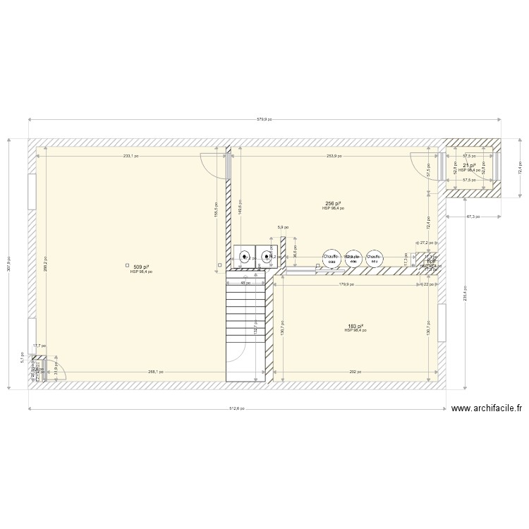 Sous sol. Plan de 0 pièce et 0 m2