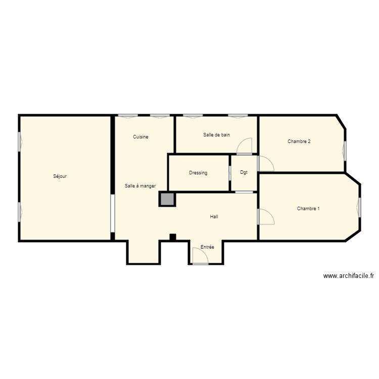 6 bis auteuil. Plan de 0 pièce et 0 m2