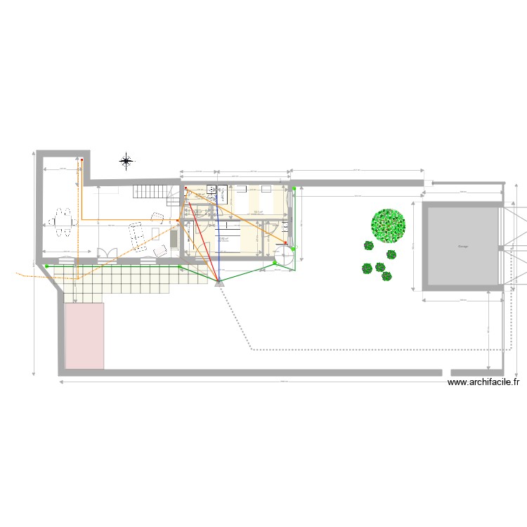 plan masse extension raccordements. Plan de 0 pièce et 0 m2