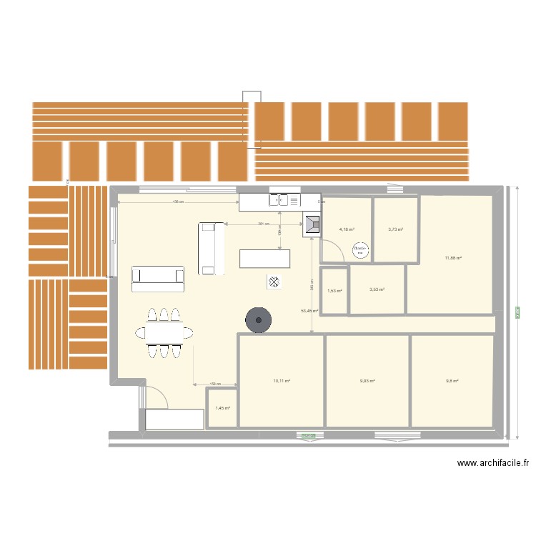 maison. Plan de 0 pièce et 0 m2