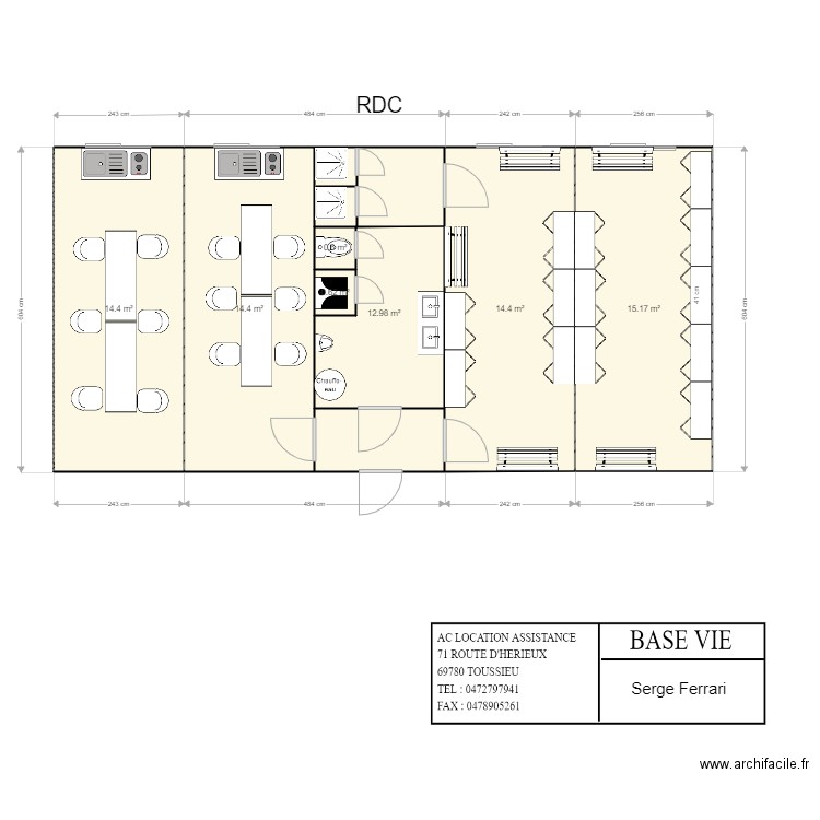 SERGE FERRARI. Plan de 0 pièce et 0 m2