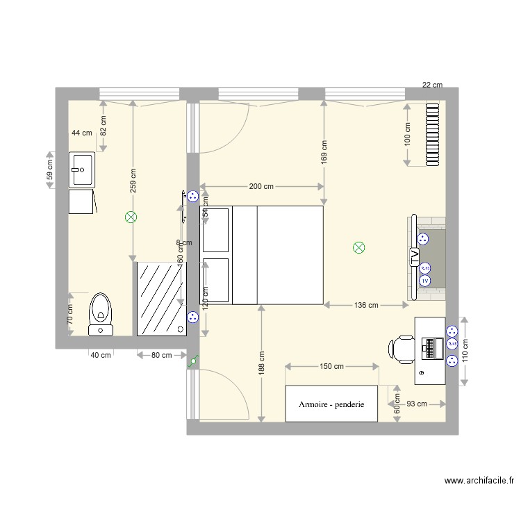 CH2 R1 LEDIMNA. Plan de 0 pièce et 0 m2