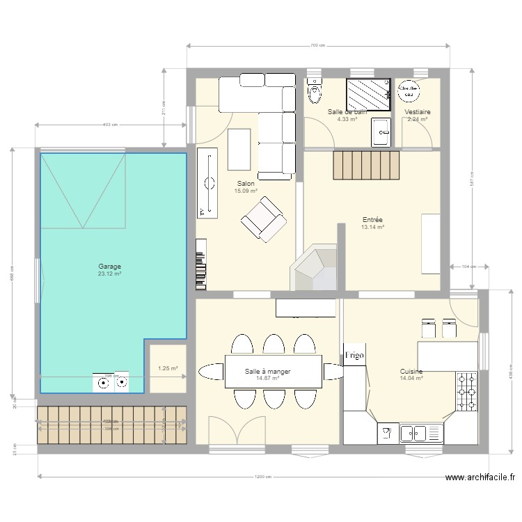 maison finale. Plan de 0 pièce et 0 m2