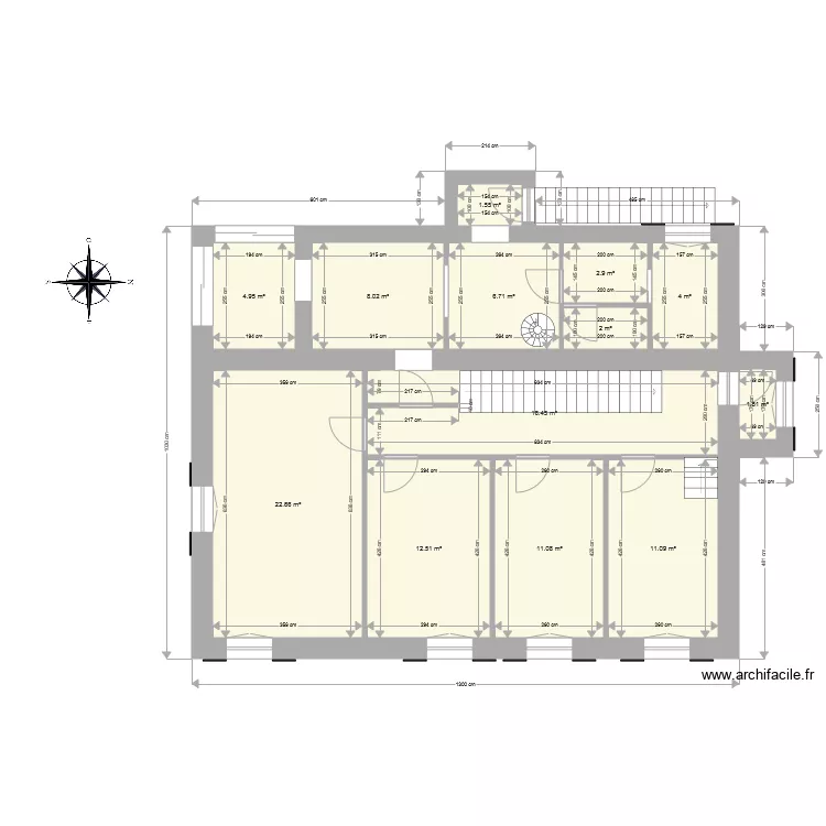 maison saint laurent 1er etage. Plan de 