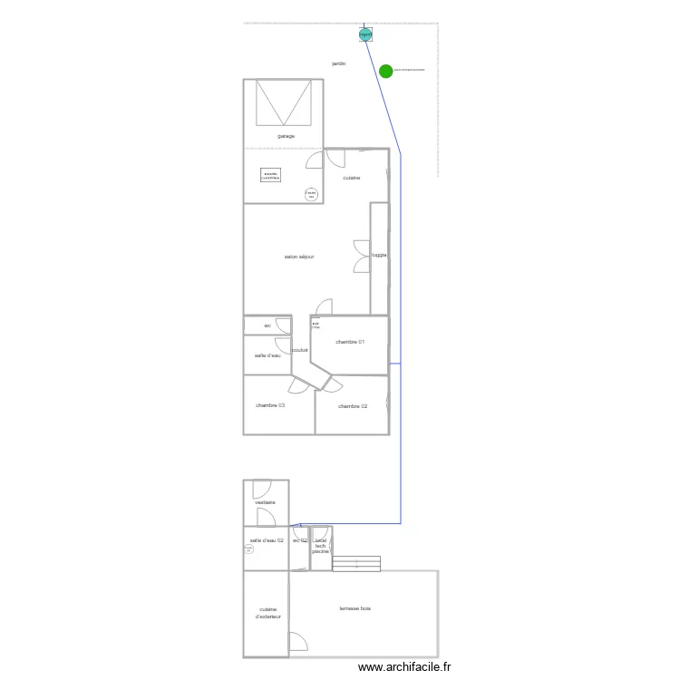 arriv&eacute; ass. Plan de 