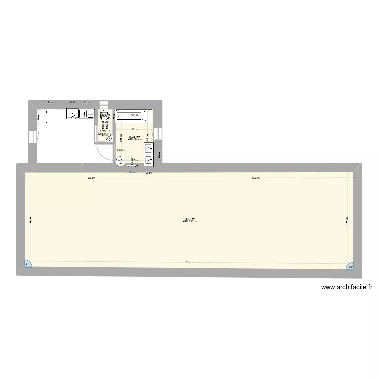 Salle de bain 1. Plan de 