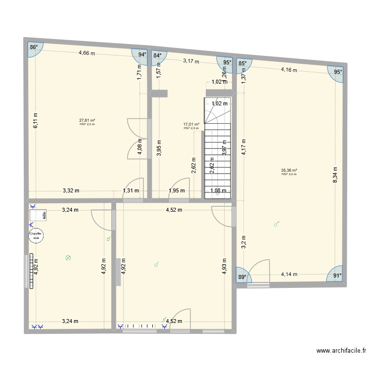 chemin de Beloeil 30. Plan de 5 pièces et 118 m2