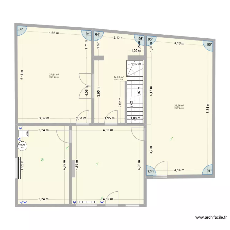 chemin de Beloeil 30. Plan de 5  et 118 m²