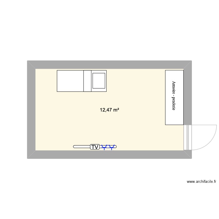Chambre 2. Plan de 0 pièce et 0 m2