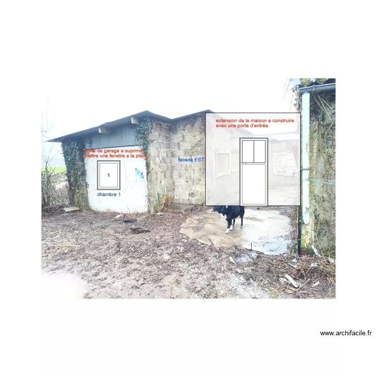 photo face Est agrandissement. Plan de photo face Est agrandissement. Plan de