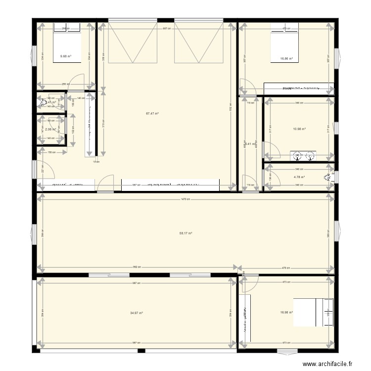 PLAN MAISON PAPA ORIGINE. Plan de 0 pièce et 0 m2