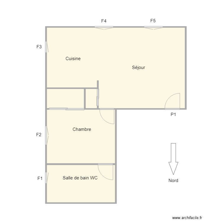 Gardon Appart T2. Plan de 0 pièce et 0 m2