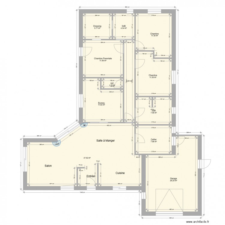 plan elo mat 1712 nouveau sans meubles. Plan de 0 pièce et 0 m2