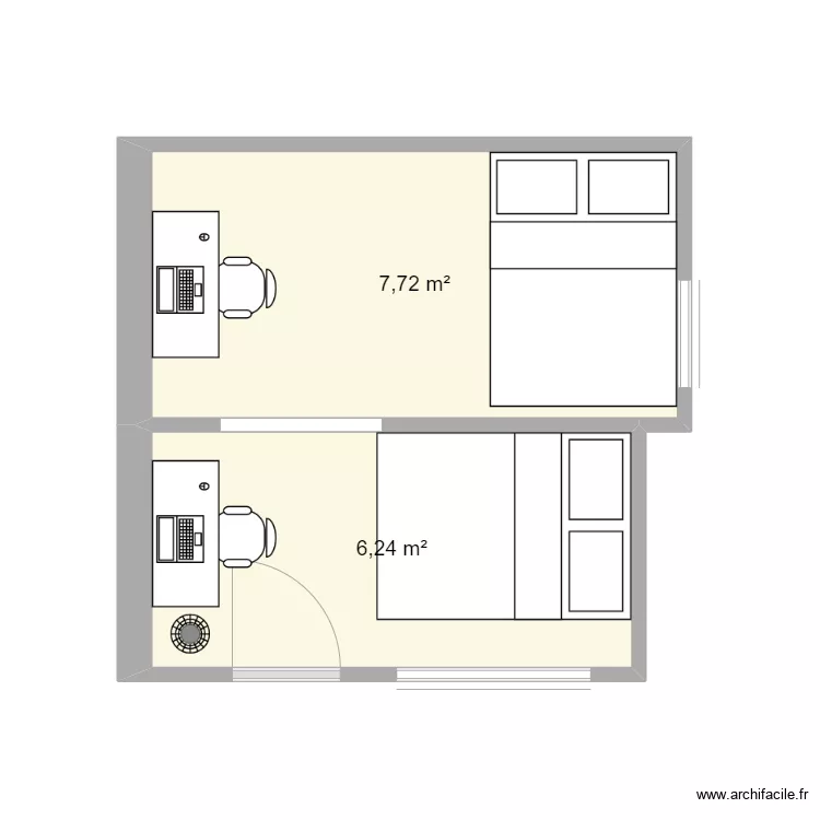 chambre mag. Plan de 