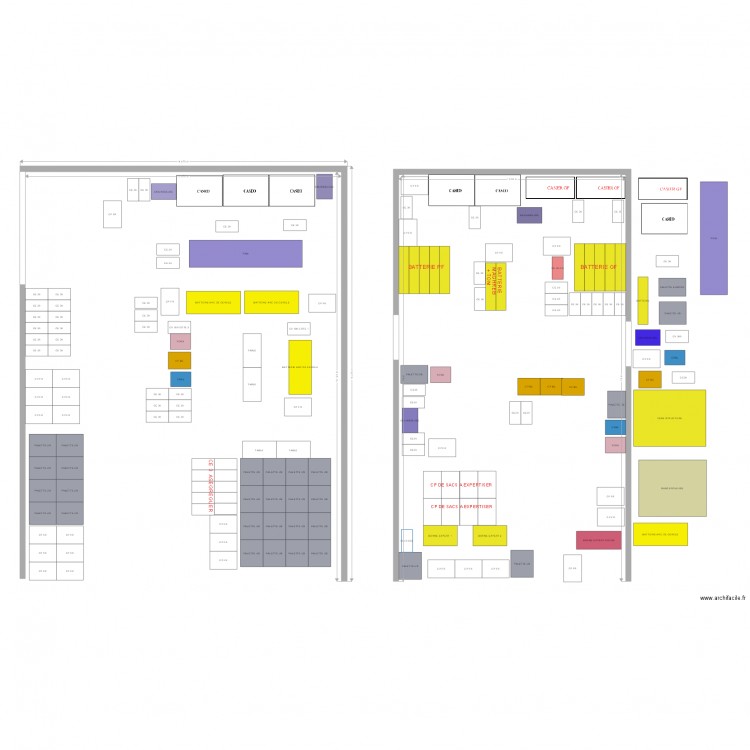 travail V2. Plan de 0 pièce et 0 m2