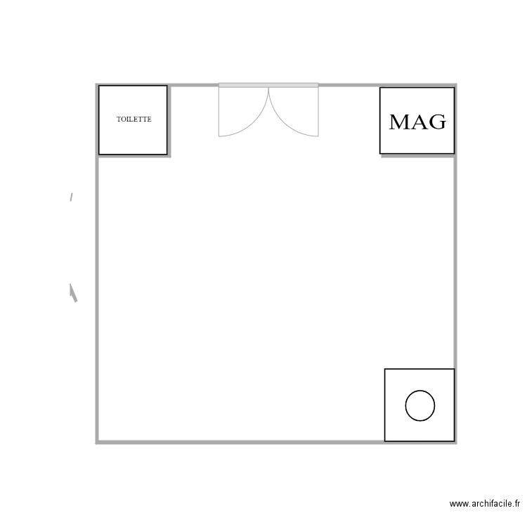 cma. Plan de 3 pièces et 25 m2