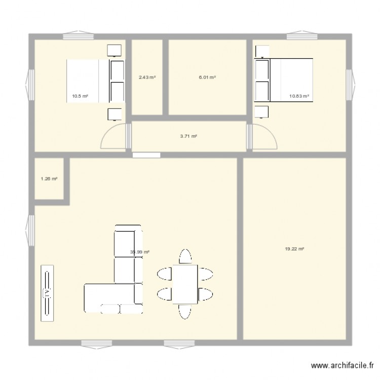 modèle m13. Plan de 0 pièce et 0 m2