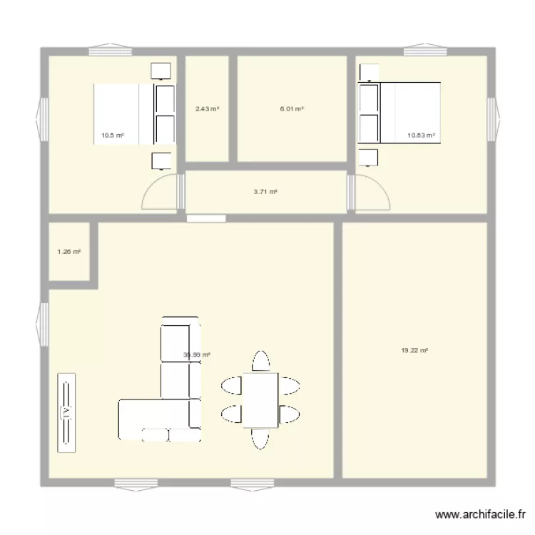 mod&egrave;le m13. Plan de 