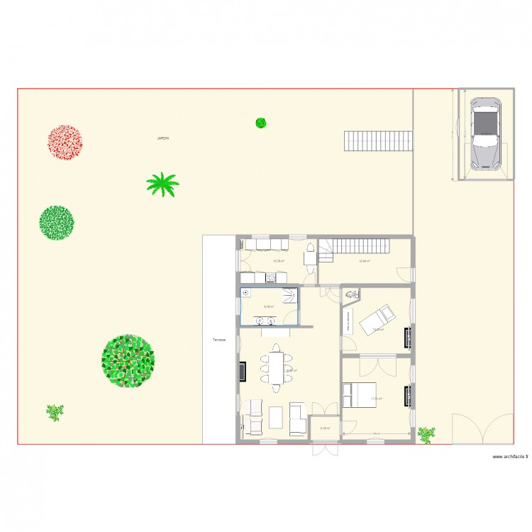 ave de la gare REZ V1a. Plan de 0 pièce et 0 m2