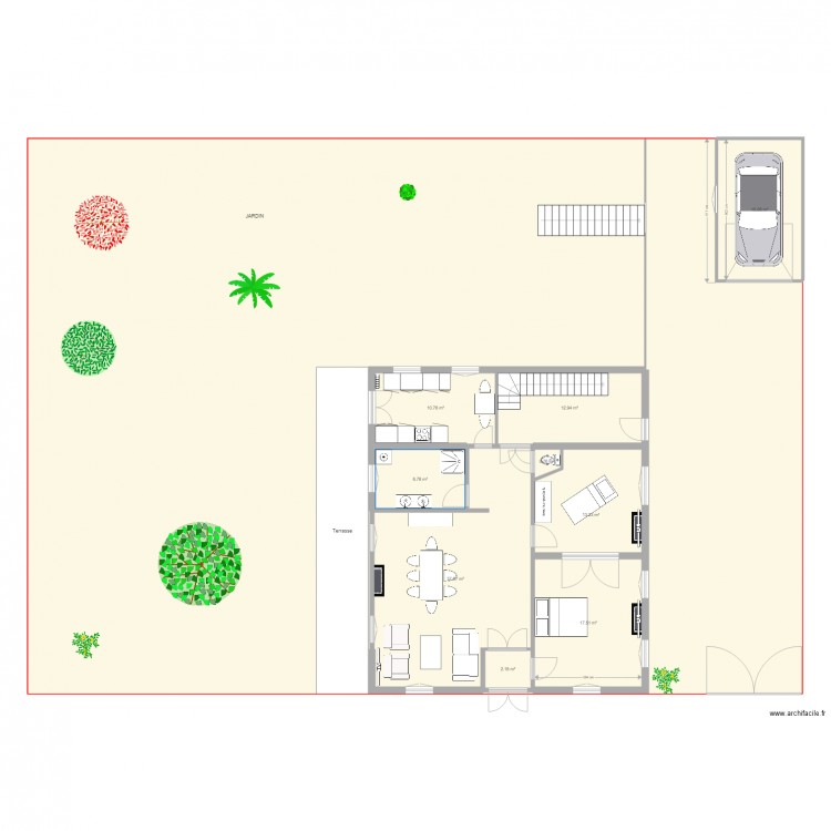 ave de la gare REZ V1a. Plan de 0 pièce et 0 m2