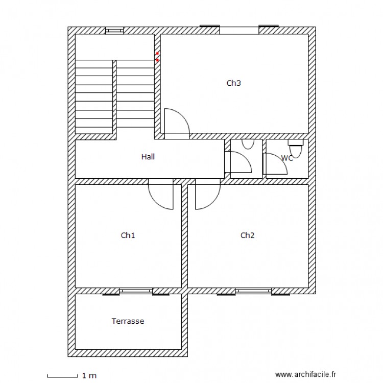 maison 1er étg. Plan de 0 pièce et 0 m2