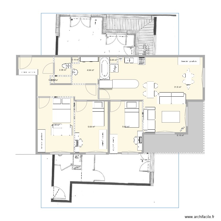 Appartement2. Plan de 0 pièce et 0 m2