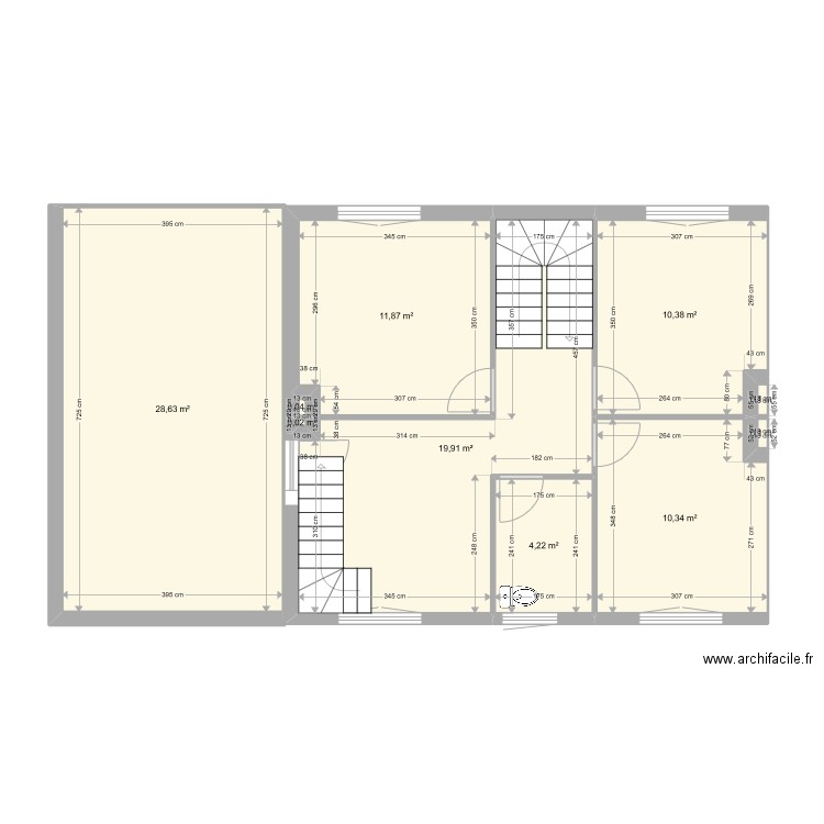 Lannion étage. Plan de 0 pièce et 0 m2