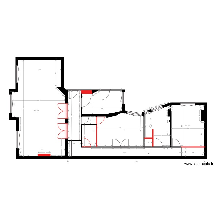 Démolition  Corbaz. Plan de 0 pièce et 0 m2