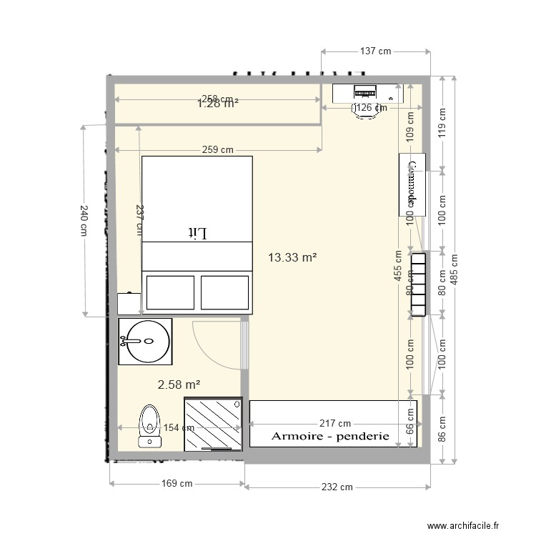 Appartement rdc1. Plan de 0 pièce et 0 m2