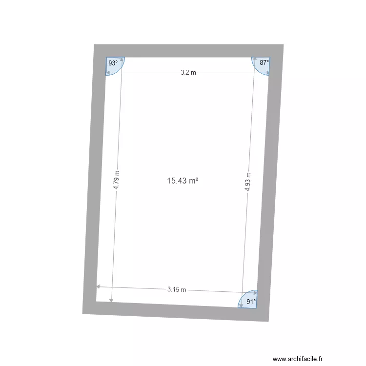 chambre. Plan de chambre. Plan de