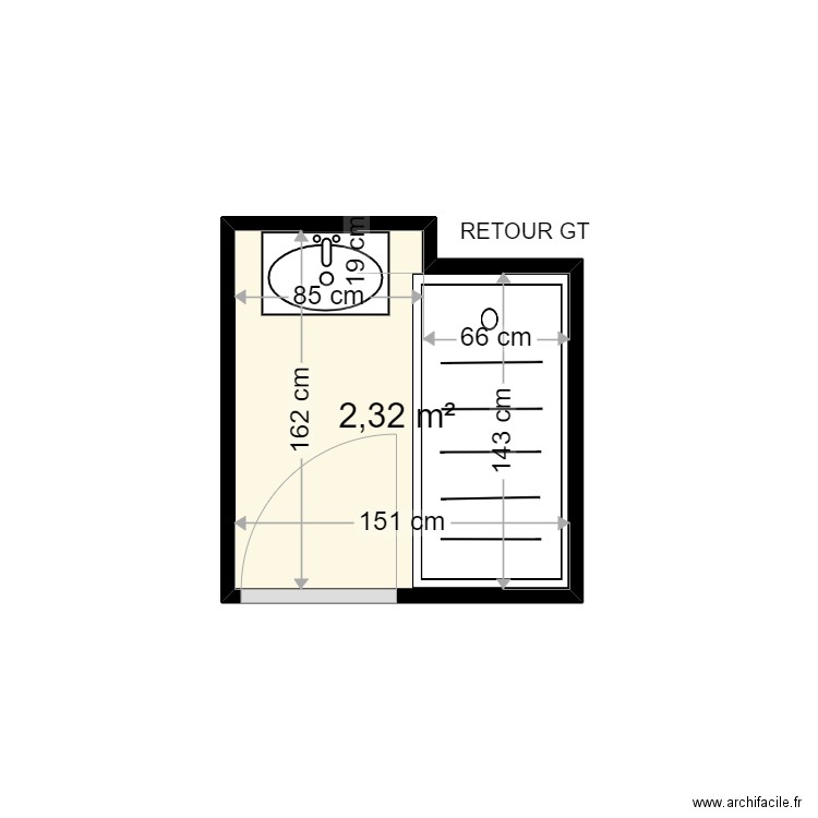 JOLY HENRY . Plan de 1 pièce et 2 m2