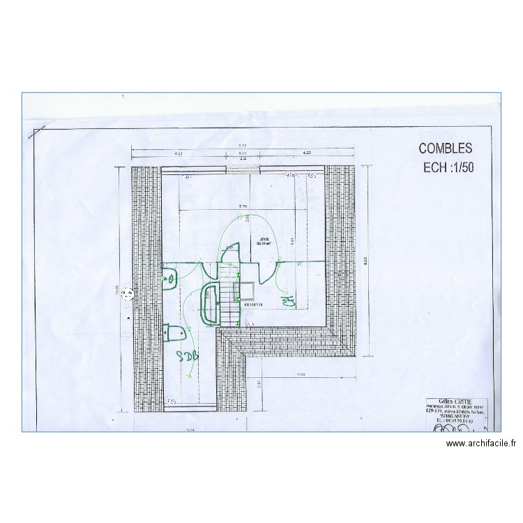 Moineau combles. Plan de 0 pièce et 0 m2