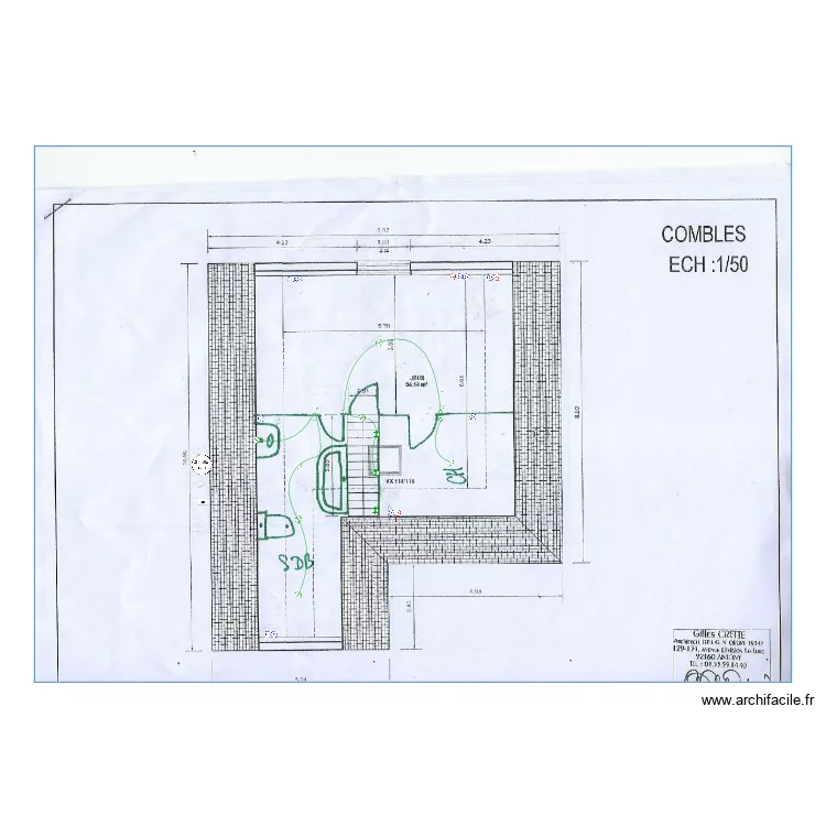 Moineau combles. Plan de Moineau combles. Plan de