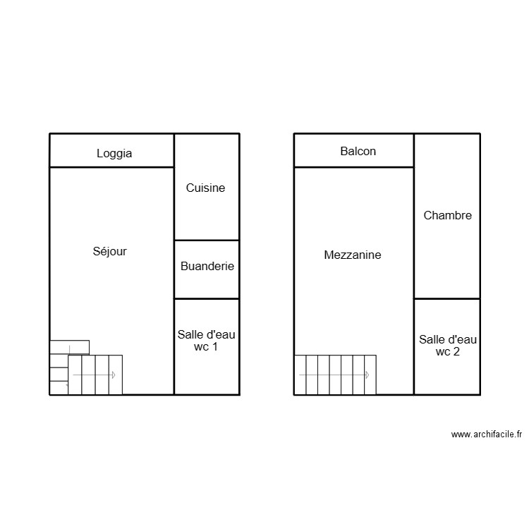 LILE TUDY. Plan de 5 pièces et 32 m2