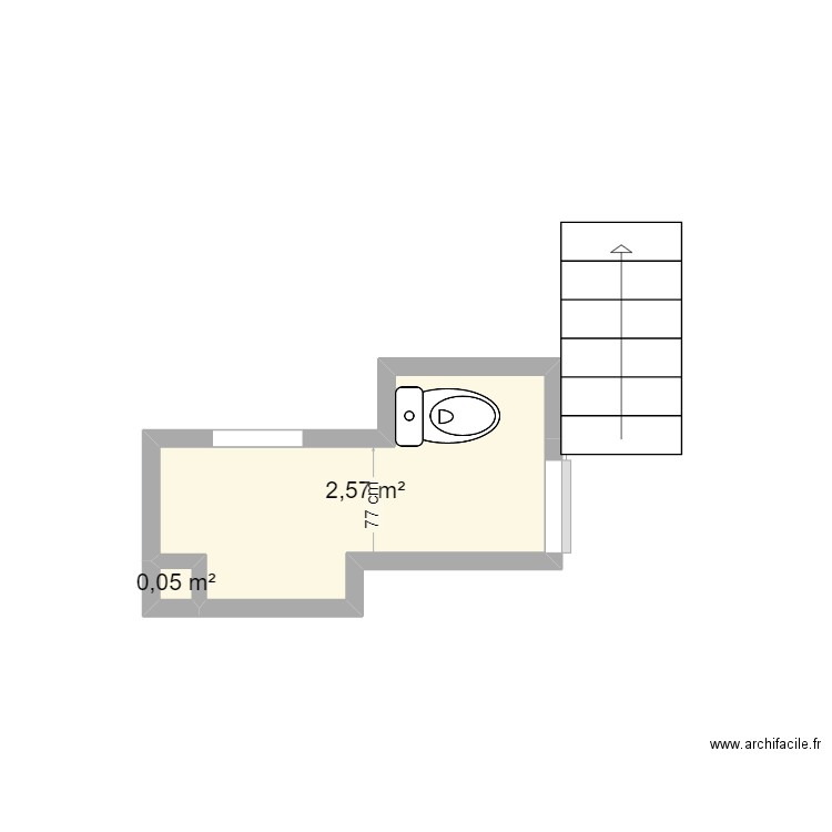 HER. Armelle 2. Plan de 2 pièces et 3 m2