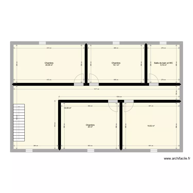 Plan combles Maison Bosjean projet 1. Plan de Plan combles Maison Bosjean projet 1. Plan de