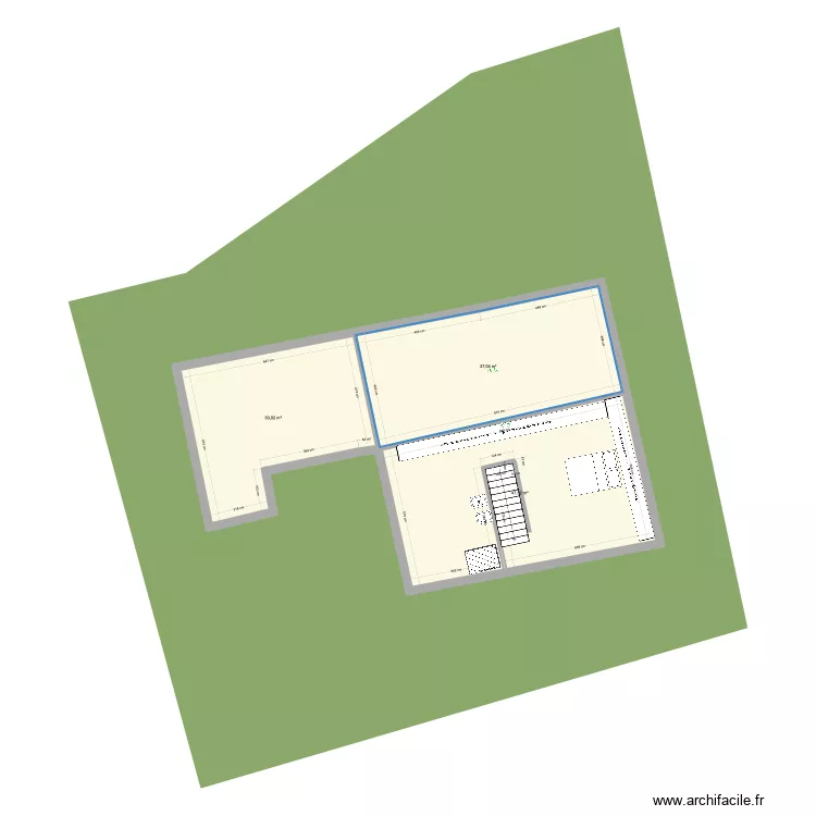 maison &eacute;tage filles. Plan de 
