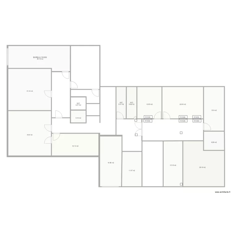 2me etage Bat 1et 2. Plan de 2me etage Bat 1et 2. Plan de