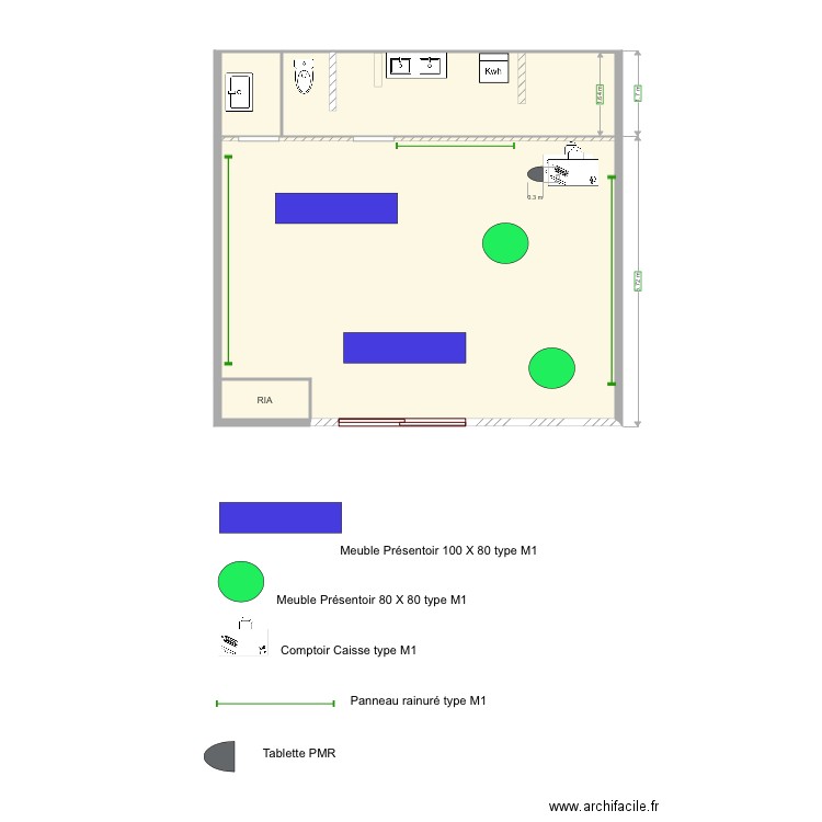 Arcades  plan aménagement . Plan de 0 pièce et 0 m2