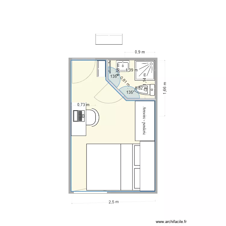 EX CHAMBRE 9. Plan de 