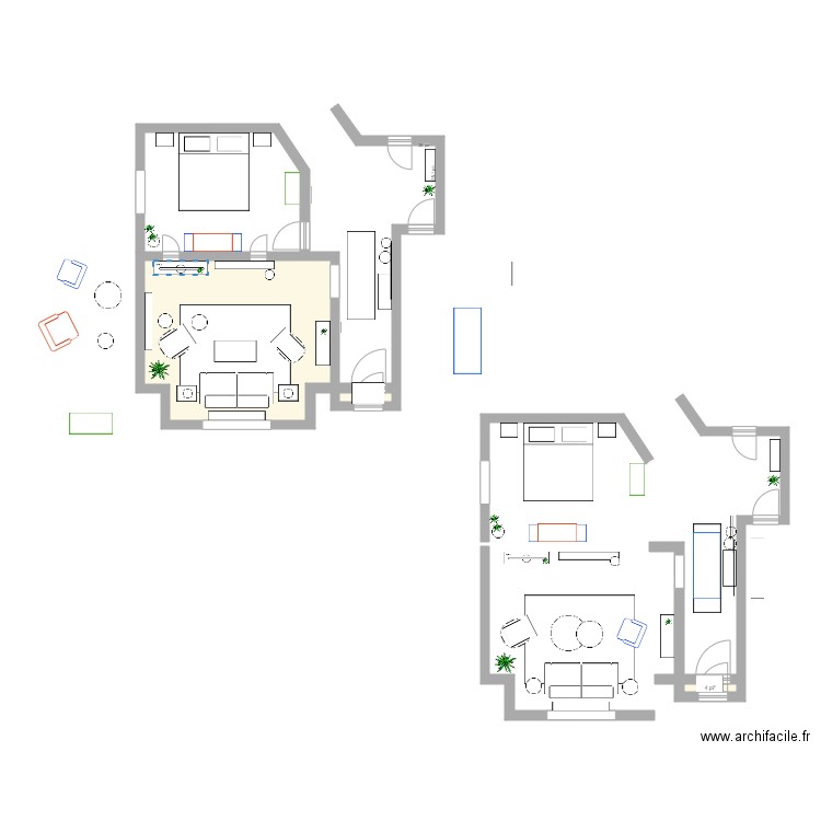 Caroline Caisse. Plan de 0 pièce et 0 m2