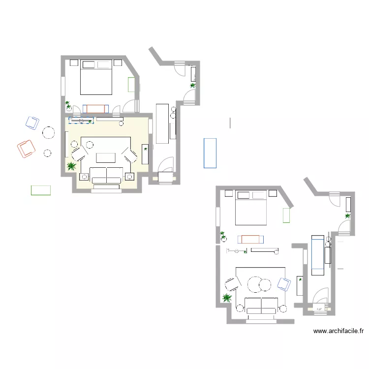 Caroline Caisse. Plan de 