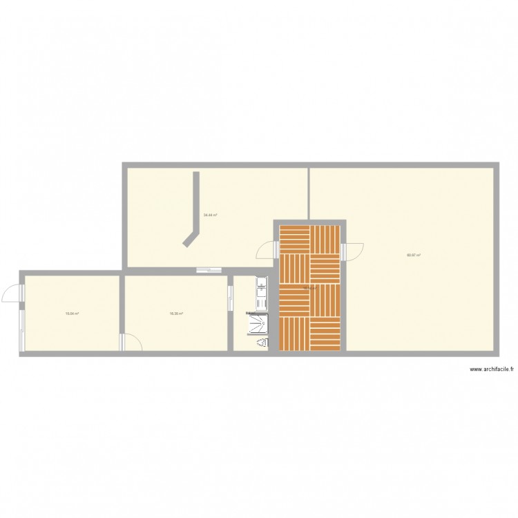 LOCAL CLEMENCEAU. Plan de 0 pièce et 0 m2